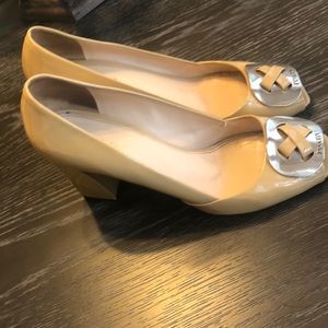 Prada pale yellow pumps